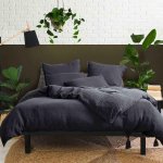 Platform Bed - Double Black