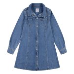 Levi's Levis Girls Western Denim Dress In Blue - Blue 6.5