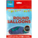 Round Balloons Assorted Metallics 10-PACK