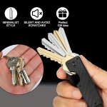 Sleek Aluminum Key Organizer - Compact Lightweight & Portable Key Holder Minimalist Design For Men & Women No-pattern Metal Cons