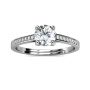 Cel Sta 925 Sterling Silver 1.00CT Moissanite Diamond Willow Ring