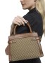 Patterned Canvas Faux Leather MINI Crossbody Bag