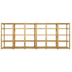 6 Bay Diy Wooden Shelving With 5 Levels Of Premium Shelves 2.4M High - 600MM Deep