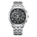 Classic Chronograph Quartz Watch Black Dial