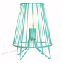 Rocket Ship Table Lamp - Baby Green Gloss