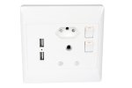Redisson Double Wall Socket 4X4 1X16A 1XEURO 2XUSB 2.1