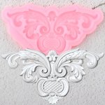 1PC Embossed Silicone Cake Border Mold Household Kitchen Chocolate Fudge Cupcake Topper Cake Decorating Tool Candy Resin Clay Mo