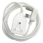 Alphacell 5M White Extension Cord 16A