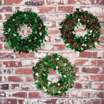 Sparkling Holiday Tinsel Wreath 47CM