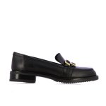 Double Buckle Loafer -black