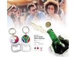 Chevron Bottle Opener Keyholder - Silver