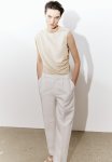 Draped Vest Top - Beige
