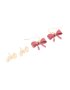 Goldair Gold Textured & Red Bow 2-PACK Earrings