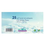 229X162 C5 White Envelopes PK25