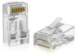 Ptech Pass Through CAT6 RJ45 Connectors - Pack Of 100