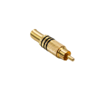JX4055B Rca Gold Male 3 Black Line