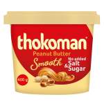 Thokoman Peanut Butter Smooth No Added Salt And Sugar 400GR