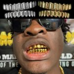 18K Gold Plated Copper Teeth Grillz 1PC 2PCS Set Punk Hip Hop Fashionable Removable Dental Grillz For Men Cool And Handsome Synt