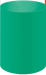 Dapper Waste Paper Bin Polyprop 240 Dia X 290H – 640GN
