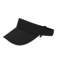 Adjustable Outdoor Peak Cap With Open Back - Black