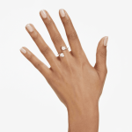 SWAROVSKI Mesmera Open Ring Heart Cut Pav White Gold-tone Plated - 60
