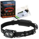 Fenix HP12R-T Usb-c Rechargeable 1300 Lumen White red LED Trail Running Headlamp With Edisonbright USB Charging Cable Black