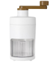 Manual Shaved Ice Machine Portable Hand Crank Ice Crusher - White