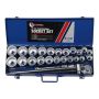 Imperial & Metric Heavy Duty Socket Set 3/4 In Drive 27 Pcs
