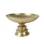 Aluminium Bowl On Stand 28X28X17.75CM