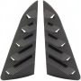 2PCS Side Window Louvers Air Vent Scoop Shades Cover Blinds Auto Louvers