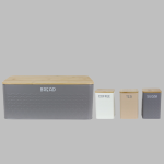 BREAD BIN & 3PC Canister Set - Monza