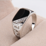 1PC Square Men's Simple Style Ring Jewelry