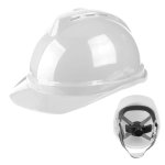 Total Tools Helmet Safety White With Chin Strap