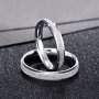 1PC Kpop Style Band Ring Made Of Stainless Steel Frosted Design On The Surface Match Daily Outfits Suitable For Men And Women