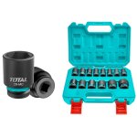 Total Tools Set Impact Socket 1 2"DR 14PCS