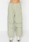 Pajamas Normal Waist Parachute Trousers - Mint