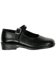 Pre-girls Toughees Leather Pearl Shoes - 10 Black