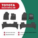 Toyota Hilux Rubber Mat Set Legend 50 Hilux Gr GD6 2016-2026 Addo