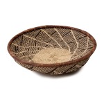 African Grass Basket Bowl - Large