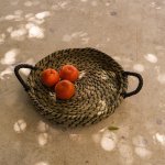 Maize Basket Tray Small - Beige black
