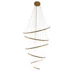 Mega Metal Ribbon Pendant Gold Or Black - Black