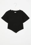 PoP Candy V-shaped Hem Tee - Black