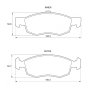 Kbc Brake Pads Front For Nissan Fiat - Spares Direct