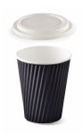 Ripple Wrap Hot Cups With Lid Packed 500 250 350 550ML