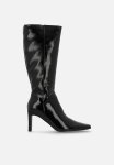 Pose Boot - Black Crinkle Patent