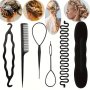 6PCS Hair Braiding Tools Set Women's Hair Styling Accessories Curly Hair Styler For Ladies Daily Use Women