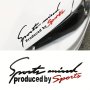 1PC Car Light Eyebrow Sticker Sport Letter Sports Body Decal Personality Hood Car Sticker Machine Cover Modification Sticker