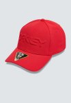 Oakley 6 Panel Stretch Hat Embossed - Iron Red
