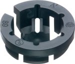 Arlington NM94-25 Black Button Push-in Nm Cable Connector 3 8 Trade Size Fits 1 2-INCH Knock Outs Black 25-PACK