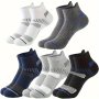 5 Pairs Of Men's Low Cut Ankle Socks Anti Odor & Sweat Absorption Breathable Soft Sport Socks For All Seasons Outdoor Wearing